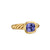 DY Mercer Stone Ring in 18K Yellow Gold with Iolite, 7mm