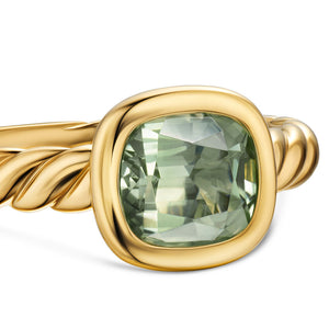 DY Mercer Stone Ring in 18K Yellow Gold with Prasiolite, 7mm