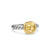 DY Mercer Color Stone Ring in Sterling Silver with 18K Yellow Gold and Champagne Citrine, 7mm