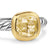 DY Mercer Color Stone Ring in Sterling Silver with 18K Yellow Gold and Champagne Citrine, 7mm