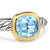 DY Mercer Color Stone Ring in Sterling Silver with 18K Yellow Gold and Sky Blue Topaz, 7mm