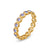 Bezel Set Band Ring in 18K Yellow Gold with Tanzanite, 4mm