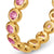 Bezel Set Band in 18K Yellow Gold with Pink Tourmalines, 4mm