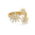 Starburst Multi Star Ring in 18K Yellow Gold with Diamonds, 17.7mm