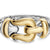 Buckle Ring in Sterling Silver with 14K Yellow Gold, 10.4mm