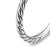 Cable Band Ring in Sterling Silver, 1.7mm