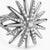Starburst Ring in Sterling Silver with Diamonds, 25mm