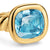 DY Mercer Color Stone Ring in 18K Yellow Gold with Sky Blue Topaz, 13.5mm
