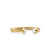 Micro Cablespira Flex Open Ring in 18K Yellow Gold with Pearls, 2.5mm