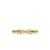 Micro Cablespira Flex Open Ring in 18K Yellow Gold with Pavé Diamond Domes, 2.5mm
