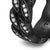 Curb Chain Band in Black Titanium with Diamonds, 8mm