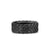 Chevron Pavé Band Ring in Black Titanium with Black Diamonds, 9mm, Size 9
