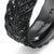 Chevron Pavé Band Ring in Black Titanium with Black Diamonds, 9mm, Size 9