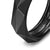 Faceted Band Ring in Black Titanium, 6.2mm