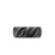 Sculpted Cable Band Ring in Black Titanium, 9mm, Size 11