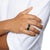 Sculpted Cable Band Ring in Black Titanium, 9mm, Size 11