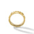 Faceted Triangle Band Ring in 18K Yellow Gold, Size 11