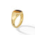 Streamline Signet Ring in 18K Yellow Gold with Tiger&#39;s Eye, Size 10