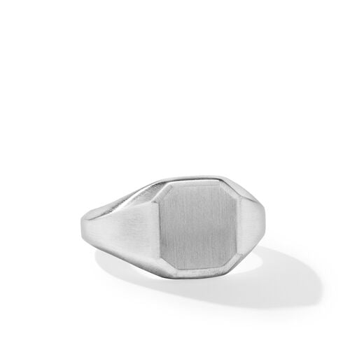 Streamline Signet Ring in Sterling Silver, Size 11