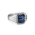 Streamline Signet Ring in Sterling Silver with Pietersite, 14mm