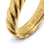 Sculpted Cable Band Ring in 18K Yellow Gold, 5mm, Size 8