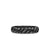 Sculpted Cable Band Ring in Black Titanium, 5mm, Size 10