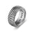 Chevron Band in Sterling Silver, 10mm