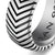Chevron Band in Sterling Silver, 10mm