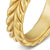 Chevron Band Ring in 18K Yellow Gold, 6.2mm, Size 9
