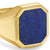 Streamline Signet Ring in 18K Yellow Gold with Lapis, 18mm