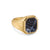 Streamline Signet Ring in 18K Yellow Gold with Pietersite, 18mm