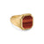 Streamline Signet Ring in 18K Yellow Gold with Red Tiger's Eye, 18mm