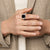 Streamline Signet Ring in Sterling Silver with Black Onyx, 18mm