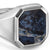 Pietersite detail on David Yurman Streamline Signet Ring in Sterling Silver