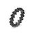 Armory Band Ring in Black Titanium with Black Diamonds, 6.2mm