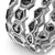 Hex Stack Ring in Sterling Silver with Black Diamonds, 9.3mm
