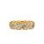 Hex Band in 18K Yellow Gold with Diamonds, 6mm