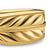 Chevron Three Sided Signet Ring in 18K Yellow Gold, 12.5mm