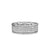 Streamline Band in Sterling Silver with Diamonds, 7.6mm