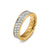 Streamline Band in 18K Yellow Gold with Diamonds, 6.2mm