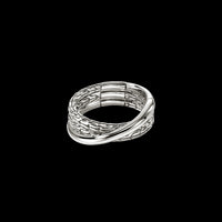 John Hardy Essentials Sterling Silver Crossover Ring, 7.5mm