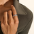 John Hardy Essentials Sterling Silver Crossover Ring on Model