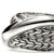 John Hardy Essentials Sterling Silver Wide Crosssover Ring Close-Up