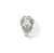Top of John Hardy Naga Sterling Silver Diamond and Blue Sapphire Saddle Ring