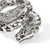 John Hardy Naga Dragon Coil Ring with Blue Sapphire Eyes and Diamonds