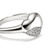 John Hardy Pebble Heart Diamond Ring in Sterling Silver