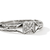 John Hardy Icon Stud Sterling Silver Pyramidal Diamond Ring, 5mm