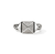 John Hardy Icon Stud Sterling Silver Pyramidal Diamond Ring, 9mm
