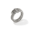 John Hardy Spear Sterling Silver Double Coil Ring with Diamonds