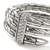 Pave Diamond Detail on John Hardy Spear Sterling Silver Double Coil Ring